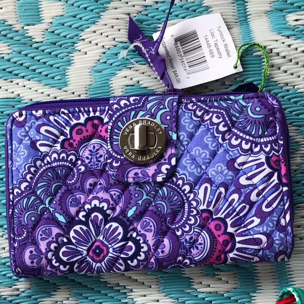 Vera Bradley Turnlock Wallet NWT